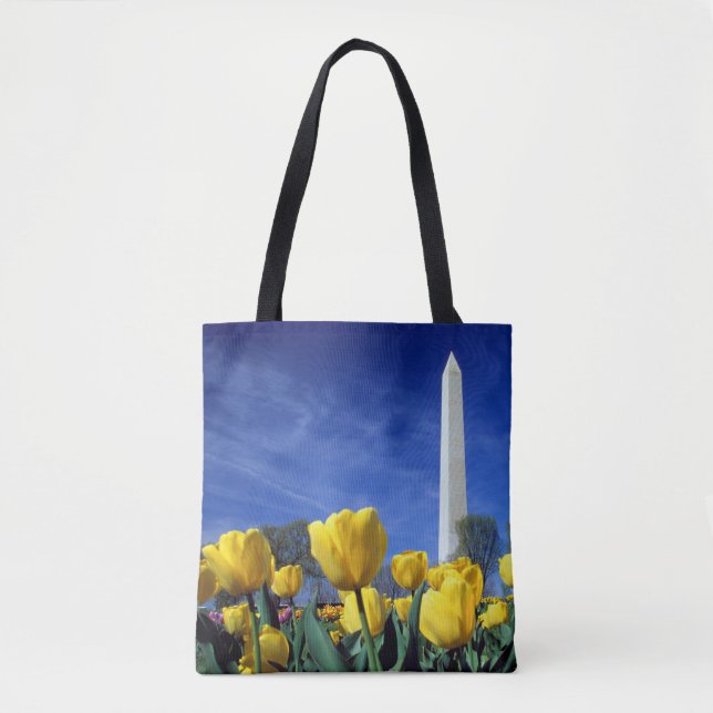 Tote Bag Monuments | Washington Monument in Spring (Devant)