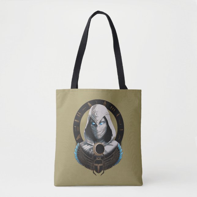 Tote Bag Moon Knight Egyptien Scarab Graphisme (Devant)