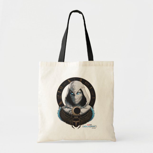 Tote Bag Moon Knight Egyptien Scarab Graphisme (Devant)