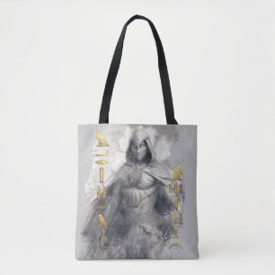 Tote Bag Moon Knight Hiéroglyphic Graphic