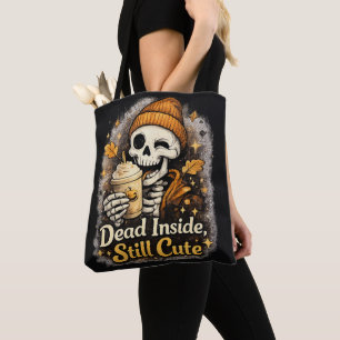 Tote Bag Mort à l'intérieur toujours mignon Squelette Citro