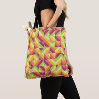 Tote Bag Mosaïque Chevron de récolte