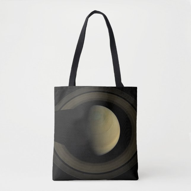 Tote Bag Mosaïque De La Planète Saturne Et Ses Principaux A (Devant)