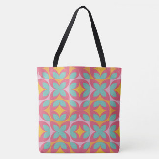 Tote Bag Mosaïque Rétro Bloom