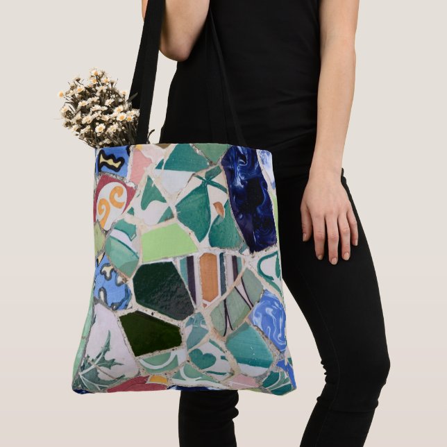 Tote Bag Mosaïques du parc Guell (De près)