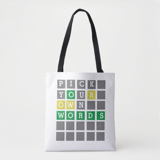 Tote Bag Mot personnalisé  (Devant)