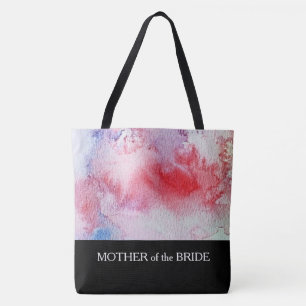 Tote Bag Moteur aquarelle moderne texte personnalisé mariag