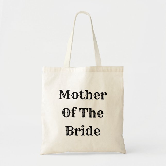 Tote Bag Mother Of The Bride Trendy Wedding Gift Favor (Devant)