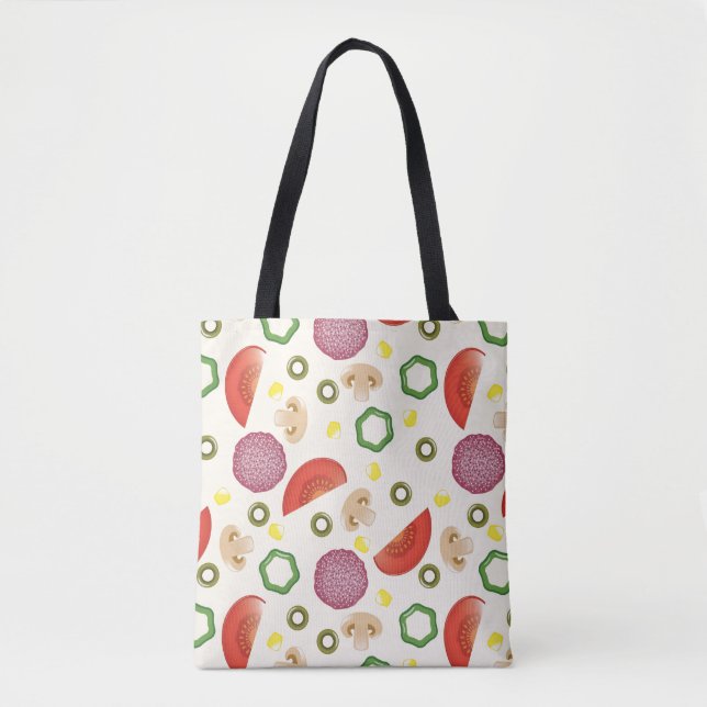 Tote Bag Motif 2 de pizza (Devant)