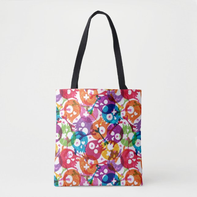 Tote Bag Motif 3 de crânes (Devant)