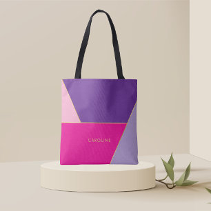 Tote Bag Motif à rayures colorées chic et audacieux