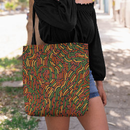 Tote Bag Motif Abstrait Africain