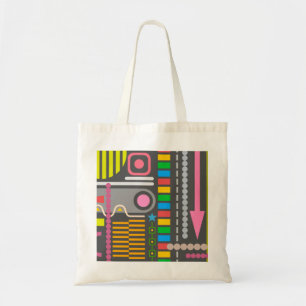 Tote Bag Motif Abstrait du Panneau de configuration de la t