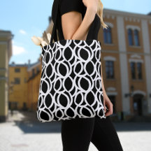Motif Abstrait moderne en ligne noire et blanche