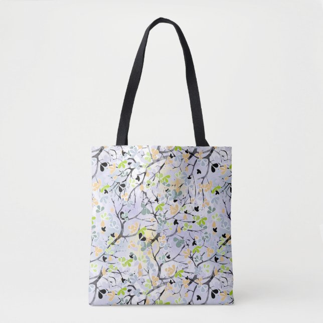 Tote Bag motif Abstrait, motif d'automne (Devant)