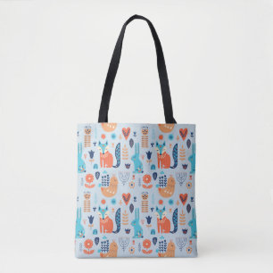 Tote Bag Motif animal de région boisée d'art populaire