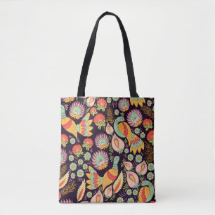 Tote Bag Motif arrière - plan sans couture dans la traditio