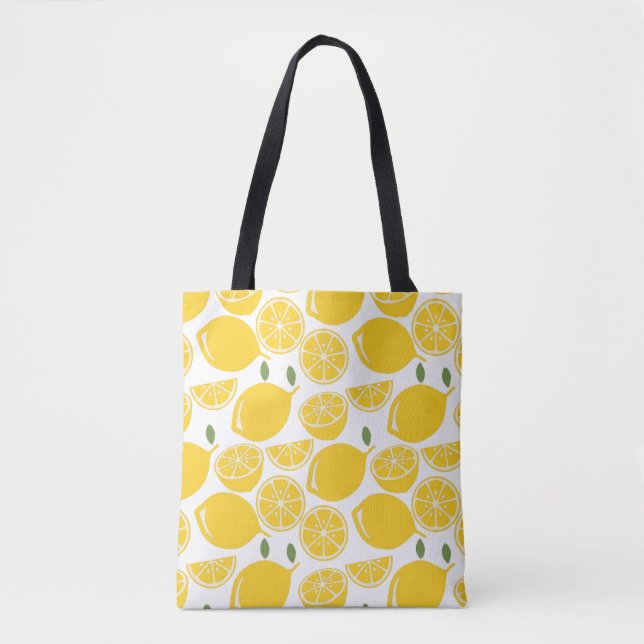 Tote Bag motif au citron (Devant)