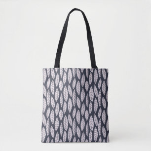 Tote Bag Motif bleu et blanc moderne