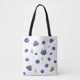 Tote Bag Motif Blueberry