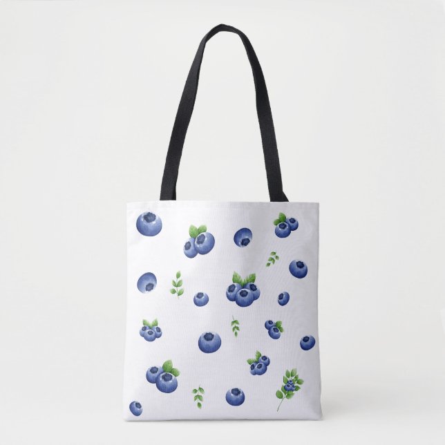 Tote Bag Motif Blueberry (Devant)