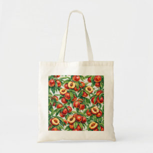 Tote Bag Motif Botanique Tranches de Nectarine