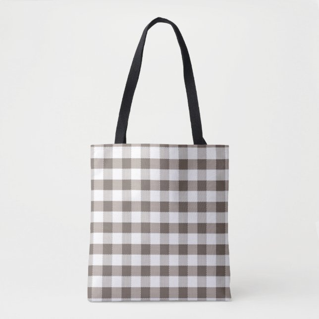 Tote Bag Motif Brown de nappe (Devant)