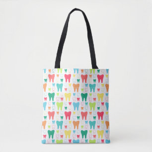 Tote Bag Motif coloré de dents