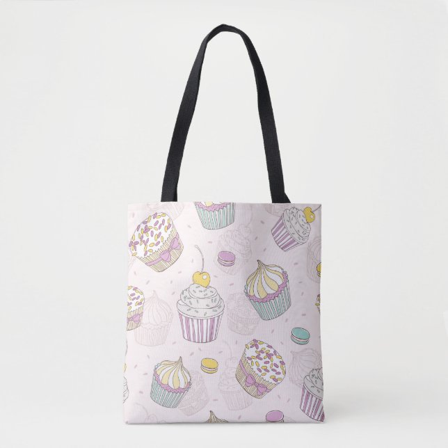 Tote Bag Motif Cupcake (Devant)
