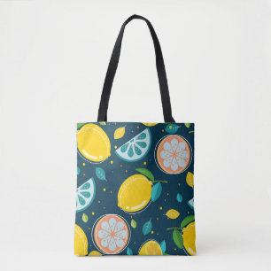 Tote Bag Motif d'agrumes