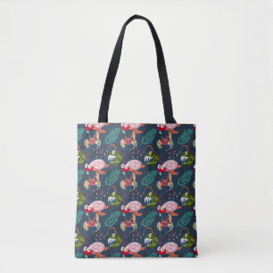 Tote Bag Motif d'animaux aquatiques vie sous-marine en me