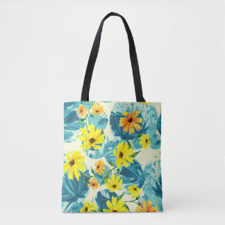 Tote Bag Motif d'aquarelle créatif et transparent des plant