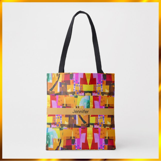 Tote Bag Motif d'art Abstrait coloré (Créateur téléchargé)