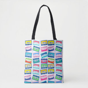 Tote Bag Motif de bande audio Vintage rétro