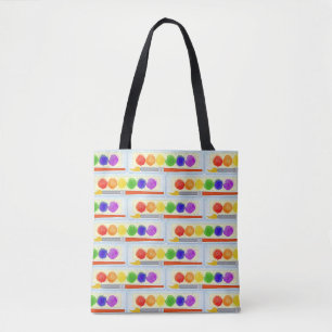 Tote Bag Motif de brosse de boîte de palette de peinture d