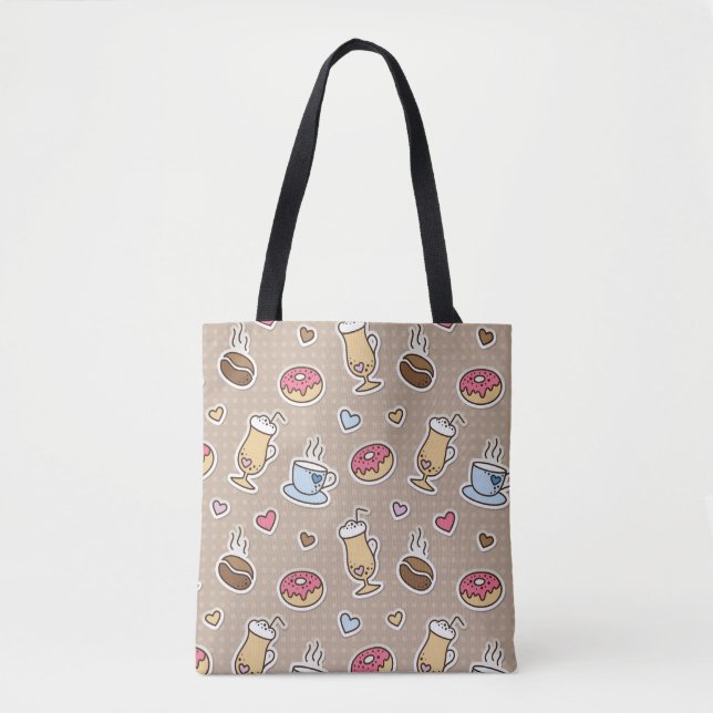 Tote Bag Motif de café (Devant)