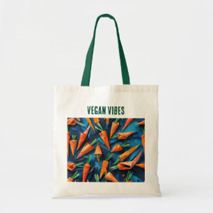 Tote Bag Motif de carottes Origami - Vibes Vegan