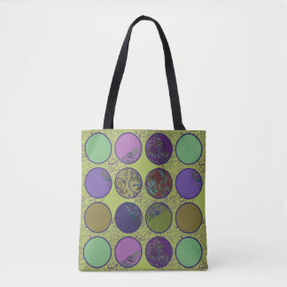 Tote Bag Motif de cercle abstrait gras – Géométrique grande