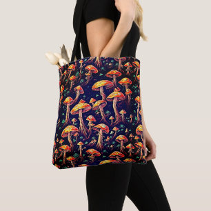 Tote Bag Motif de champignons