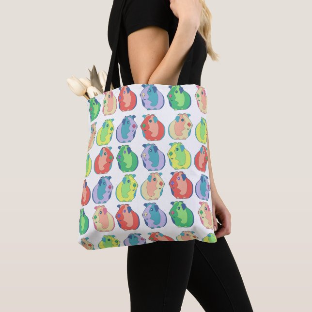 Tote Bag Motif de cobaye d'art de bruit (De près)