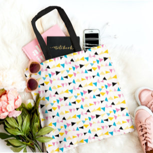 Tote Bag Motif de confetti géométrique moderne