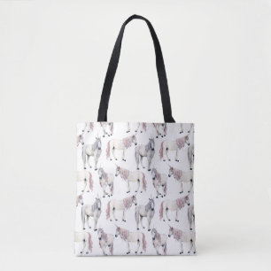 Tote Bag Motif de conte de fées de licorne d'aquarelle