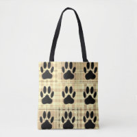 Motif De Dessin De Chien Paw À Sepia