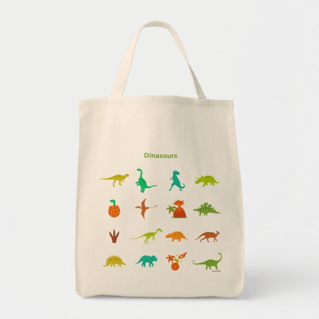 Tote Bag Motif de dinosaures (Devant)