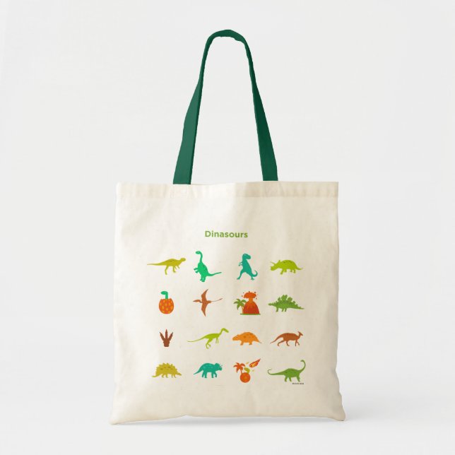 Tote Bag Motif de dinosaures (Devant)