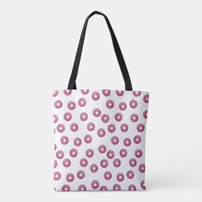 Tote Bag Motif de Donut rose (Dos)