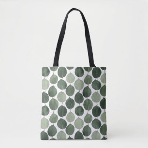 Tote Bag Motif de feuille d'eucalyptus vert sauge Botanique