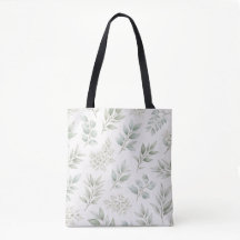 Motif de feuilles botaniques vertes douces 