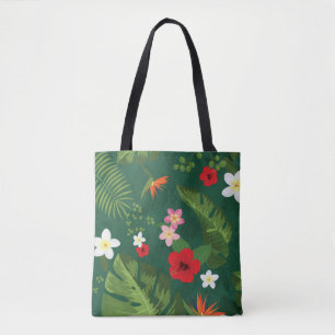 Tote Bag Motif de feuilles tropicales