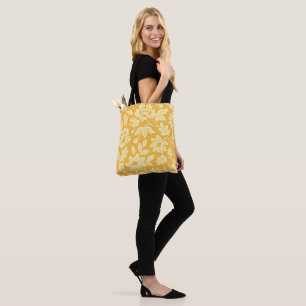 Tote Bag Motif de fleur jaune de William Morris